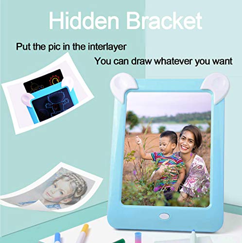 PHYLES Tableau Magique , Ardoise Magique pour Enfant , Tableau de Dessin Multifonction avec 8 Effets Lumineux - Loisir Créatif Jouet Educatif pour Votre Petit Artiste (Rose)