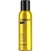 b.tan Dark Self Tanner Bronzing Mist - 1 Hour Express Fake Tanning Spray | Tanned AF Fake Tanning Spray, Easy Apply, Streak-Free, Instant Sunless Deep Bronze Glow
