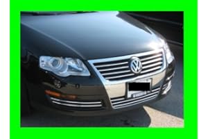 312 Motoring fits Volkswagen VW B6 2005-2010 Passat Chrome Grille Grill KIT 2006 2007 2008 05 06 07 08 09 2009 10 2005.5 Komfort Turbo Wagon 2.0 3.6 LX FITS 4MOTION 2.0T