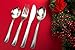 200 Silver Plastic Cutlery Premium Quality Fancy Disposable Silverware Polished, 50 Forks, 50 Knives, 50 Teaspoons & 50 Soup Spoons, Heavy Duty Flatware Utensils for Parties, Weddings