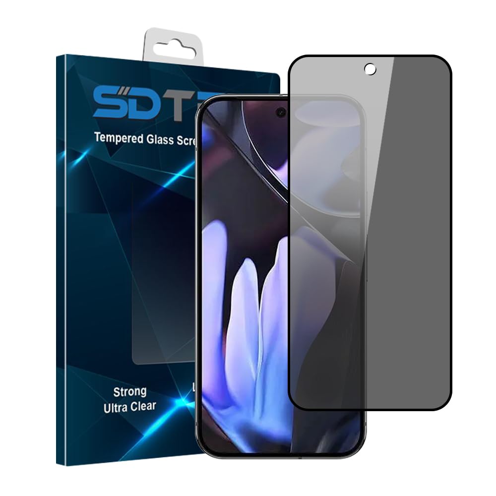 SDTEK for Google Pixel 9 Pro XL Privacy Screen Protector Tempered Glass Screen Guard Anti Peeking