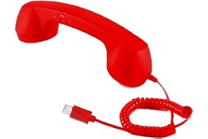 Retro Phone Handset - 21x7x6cm Plug in Cell Phone Handset | Cellphone Receiver miic | Smartphones Receiver Microphone Speaker