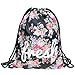Drawstring Backpack Woman's Men's Print Sackpack (Camellia)