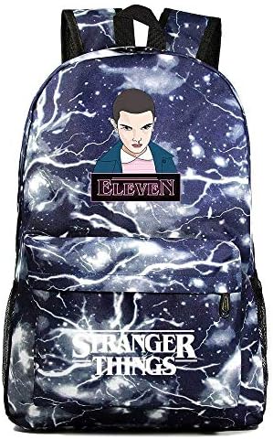 Stranger Things Boys School Backpack for Kids, Boys Stranger Things Shoulder Pack School Bag Book Pack Travel Pack Casual (16)