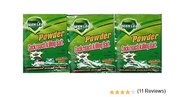 Green Leaf polvo anti cucaracha muy potente lote de 3 sobres ...