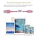 LP 3m/10ft Lightning Cable, Apple MFI Certified Connectors, Long Lightning to USB Cable Lightning Sync Charger Cable for iPhone 7/7 Plus/6s/Plus/6/5s, iPad Air 2/mini 4/mini 3, iPod Nano/Touch-Pink