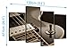 Large Black White Electric Guitar Canvas Wall Art Pictures - Multi Panel Artwork - Modern Music Prints - Split Set of 4 Canvases - XL - 130cm Wide