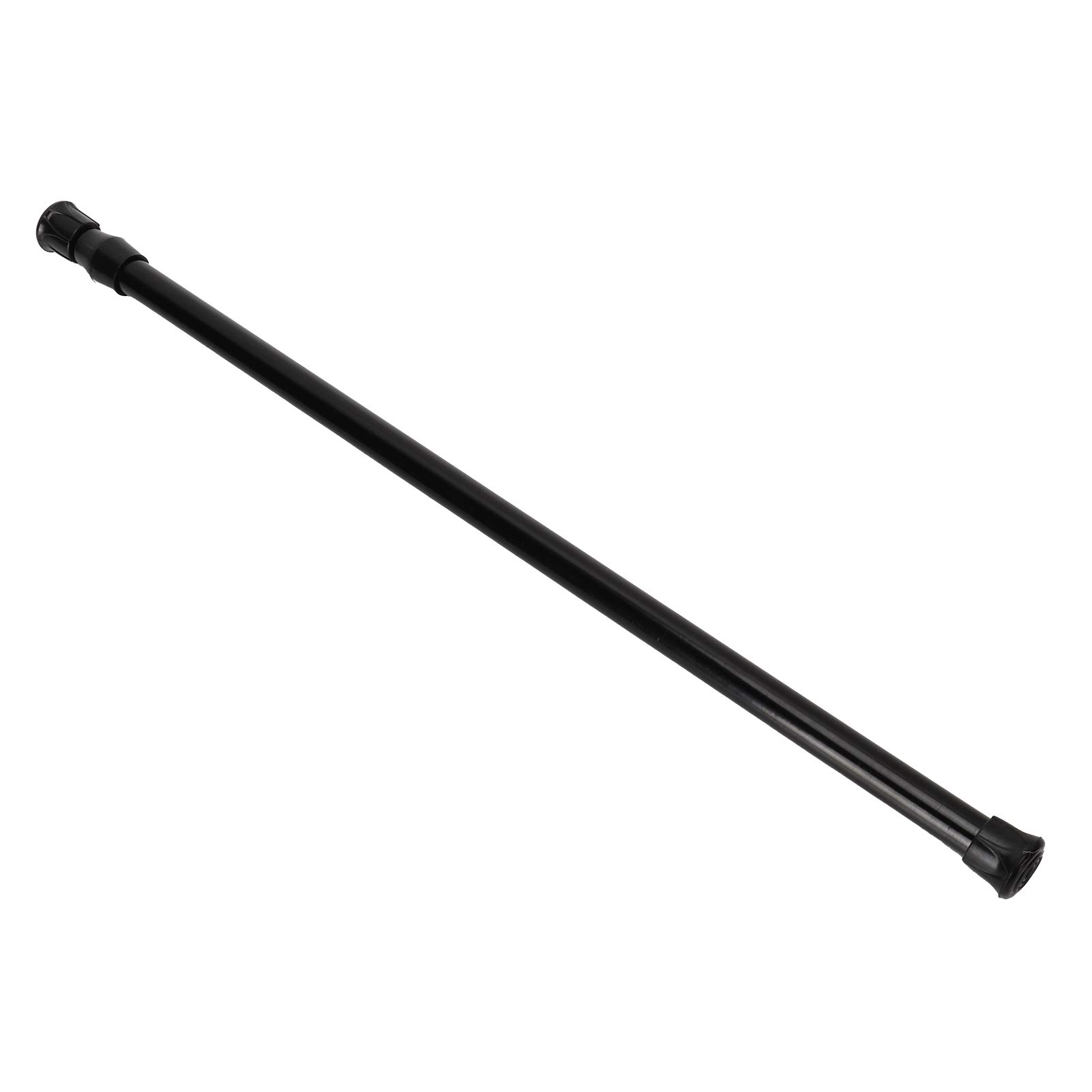 Telescopic Spring Tension Rod Window Curtain Rail High-Carbon Steel Punch-Free Curtain Pole 9.8-35.4in, Black(40-73 diameter1.3cm Thin Rod)