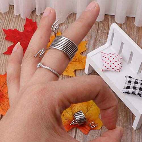 Best Quality Stainless Steel Yarn Threader Finger Ring Wool Thread Thimble Knitting Sew S L, Yarn Needle Threaders - Antique Yarn Tool, Yarn Sewing Needle, Yarn Threader, Needle Yarn - Thumbnail 2