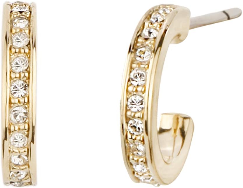 157121 Jewellery Earrings with Crystals from Swarovski® 22 Carat Gold-Plated