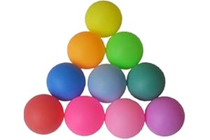 Matte Table Tennis Balls 40mm 5-Pack, Seamless PP Plastic Balls for Lottery Machine, Game Practice Sports Ping Pong