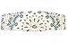 White, Pink & Turquoise Ladies Rose Garden Rhinestone Chop Top Biker Doo Wrap Bandana