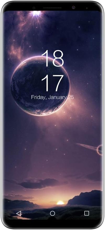 Smartphone UK 6GB RAM + 128GB ROM Elephone U 4G Android 7.1 Octa Core 5.99 inch 18:9 FHD+ 3D Curved Large Screen Dual SIM Cell Phone Fingerprint (Black)
