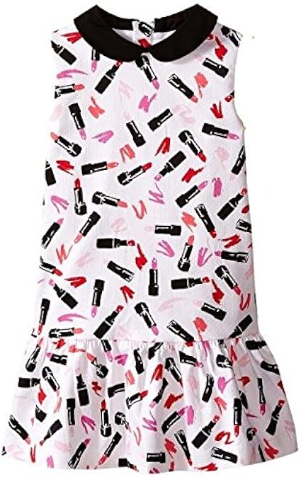 Amazon Kate Spade New York ケイト スペード ニューヨーク Kate Spade New York Kids Drop Waist Lipstick Dress Toddler Little Kids Girl 共用 水着 Fairytale Red Pastry Pink 桃色 並行輸入品 トレーナー パーカー 通販