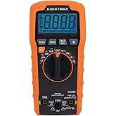 Klein Tools MM420 Digital Multimeter, Auto-Ranging TRMS Multimeter, 600V AC/DC Voltage, 10A AC/DC Current, 50 MOhms Resistance