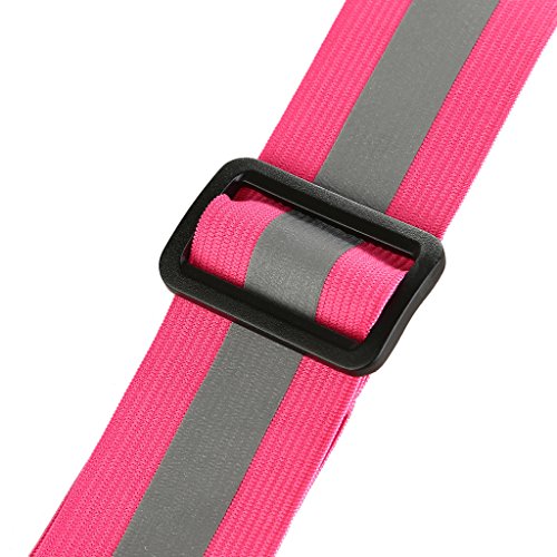 NONMON High Visibility Reflective Safety Vest Running Belt - Pink