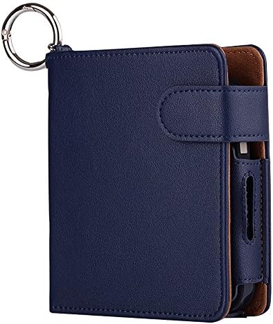 BBTI Case 4 colors PU Leather Box Holder Storage Anti Scratch Full Protective Carrying Case for iQOS Electronic Cigarette 2nd Generation (Right Blue)