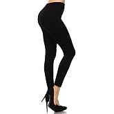 High Waisted Leggings for Women - Stretchy Seamless Full Length Pants - Neon 80s Colored Costume One Size
