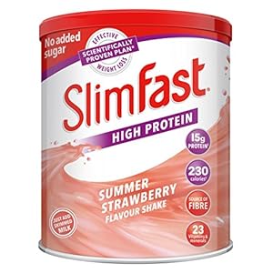 Slimfast Summer Strawberry Shake Powder, 438 g