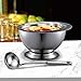 Stainless Steel Kitchen Bowl Large 3.5 Quart Capacity for Mixing, Salads, Baking, BBQ by Pro Chef Kitchen Tools