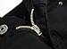 Boy's Black Slim Fit Skinny Jeans Ripped Elastic Waist Pants with Zipper for Kids,Black,14 Slim