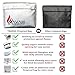 Travah Fireproof Document Safe Bag, All-Purpose Large Water-Resistant Storage for Important Files and Certificates for Home and Office Use with Small Safe Storage Pouch for Passports and Money
