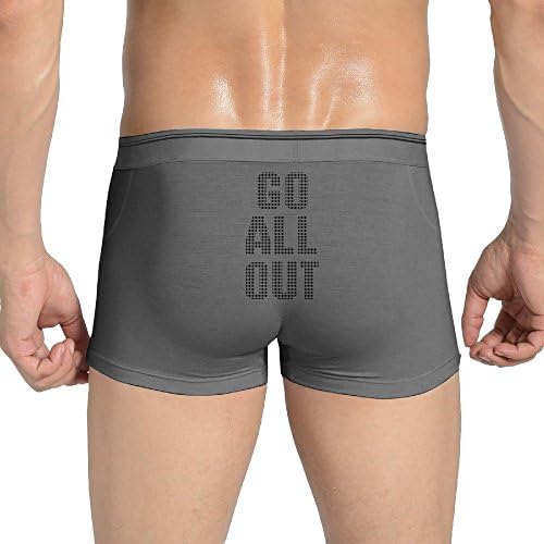 Wlng Inspirational Word Go All Out Seamless For Man Low-Waist Underwear M