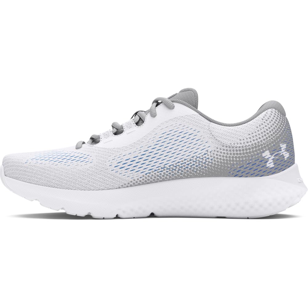 Under Armour Women's Charged Rogue 4, (103) White/Mod Gray/Tech Blue, 12, US Image