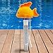 Homga Floating Pool Thermometer, Swimming Pool Thermometer with String, Floating Thermometer for Swimming Pool, Bath Water, Spas,Hot Tubs, Aquariums and Fish Ponds (Gold Fish Thermometer)