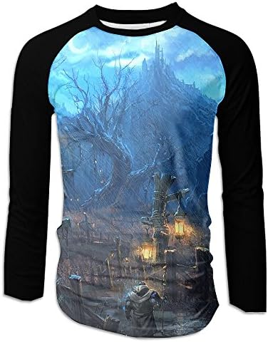 Creep Little Town Mens Pattern Pullover Baseball Tee Casual Wear Home &amp; Outdoor Sports Stylish Popular