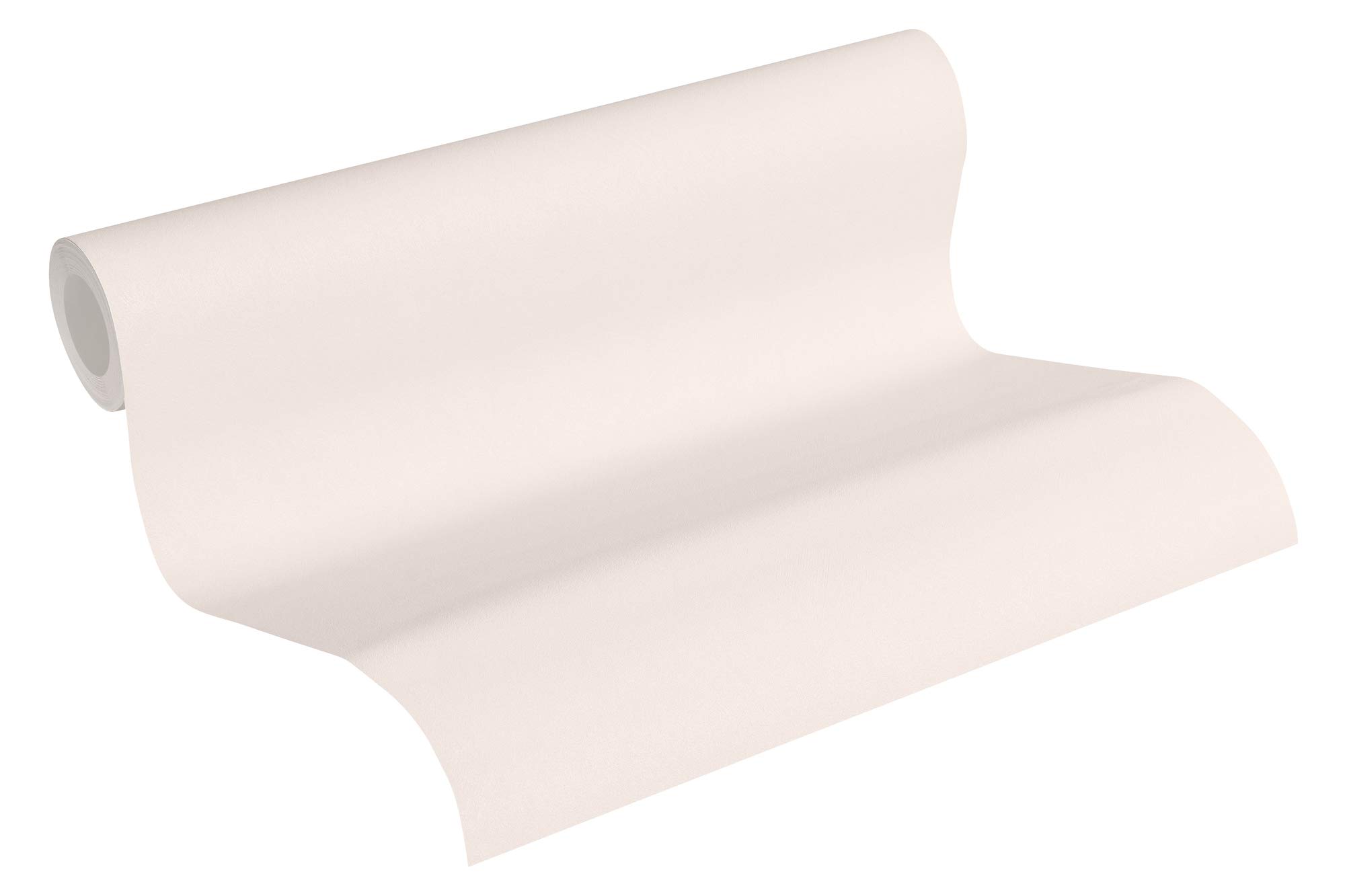 Plain Wallpaper Blooming Non-Woven Wallpaper 10.05 m x 0.53 m Creme Made in Germany by Livingwalls 372692 37269-2