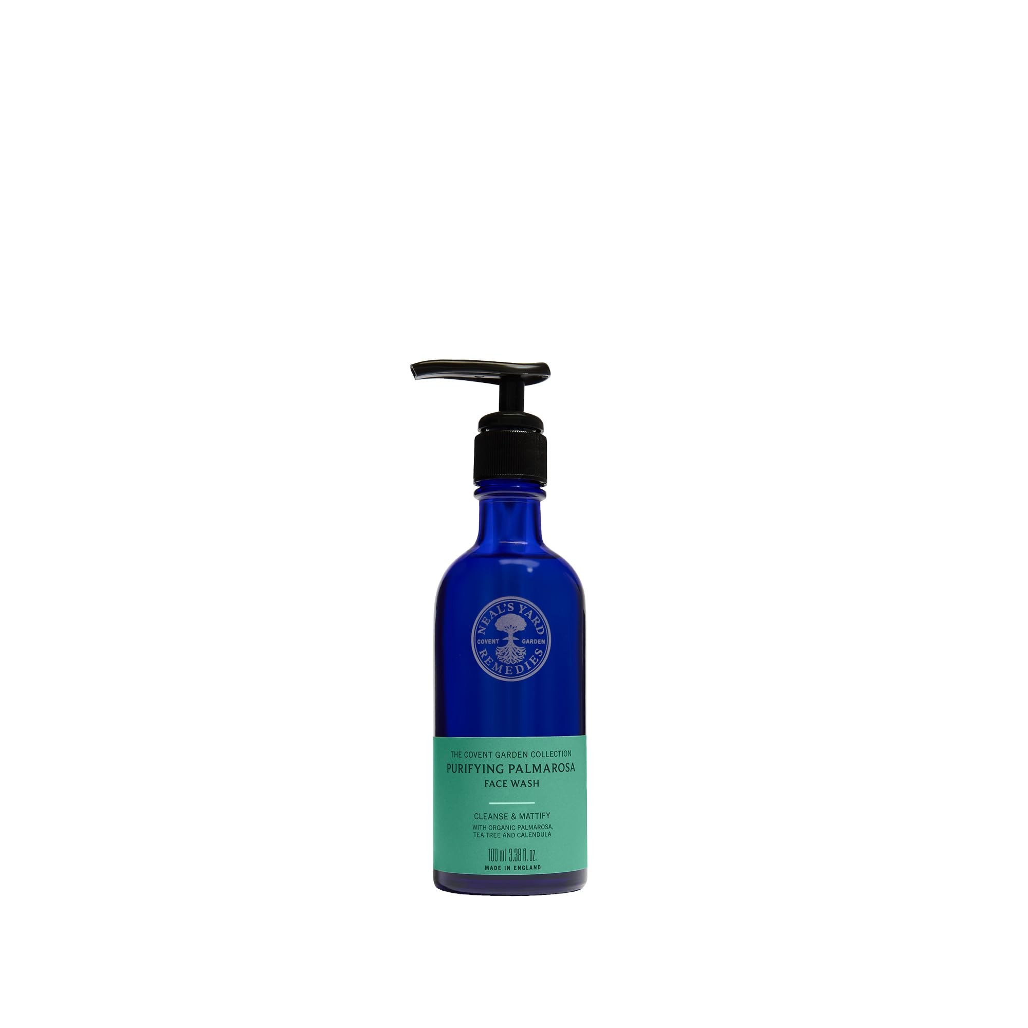 Neal's Yard Remedies | Palmarosa Facial Wash | Vegan Organic Ingredients | Deeply Cleanse Oily & Combination Skin | 100ml