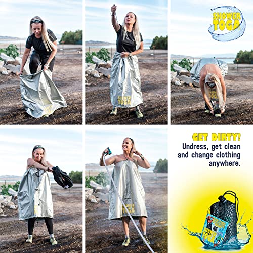 Shower Toga Wearable Shower Garment, Privacy RV & Camping Shower