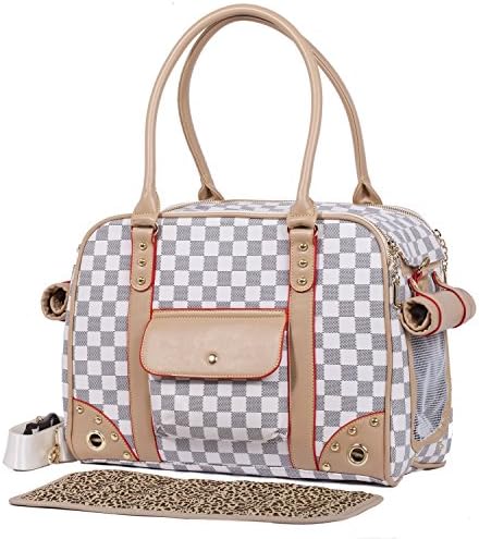 Pet Carrier Puppy Chihuahua Gift Poodle Bag Case Collapsible Kitten Airline Car Handbag 14.2*7.1*10.6 inches
