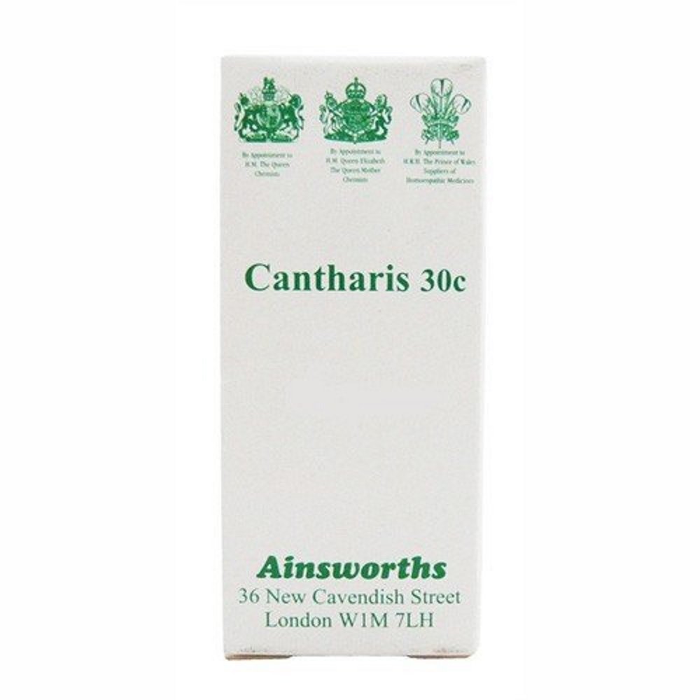 Ainsworths 30C Cantharis Homoeopathic Remedy - Pack of 120 Tablets