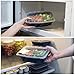 Bolt Goods JUMBO XL Plastic Meal Prep Containers (10 Pack 38 Ounce) Durable Food Storage Bento Box Lunch Bowl Leak Proof Airtight Lids Portion Control 21 Day Fix BPA Free USA Made Reusable Washable