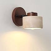 BRRSKBK Natural Stone Wall Sconce Adjustable Marble Wall Mounted Bathroom Light Hardwired Farmhouse Rustic Wall Mounted Lamp 