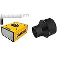 DeWALT DWXAF101 Air Filtration System, 3-Speed Hanging Ceiling Dust Collectors & POWERTEC 70136 4-Inch Hose to 2-1/2 Inch Hose Cone Reducer