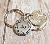 30 Years and Counting with a 1988 Quarter and Nickel 30th Anniversary Gift for Him or Her