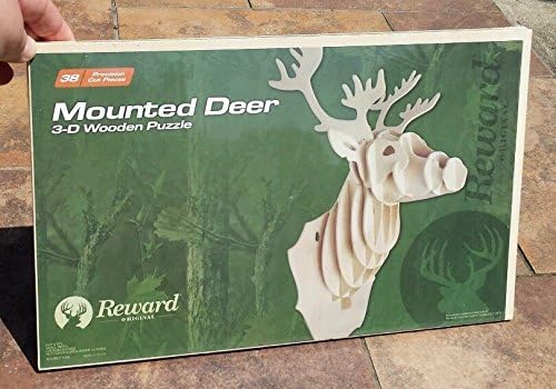 Mounted Deer 3-D Wooden Puzzle