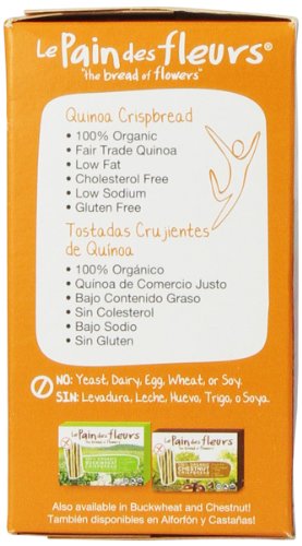 Le Pain des Fleurs Crispbread, Quinoa, 4.4 Ounce