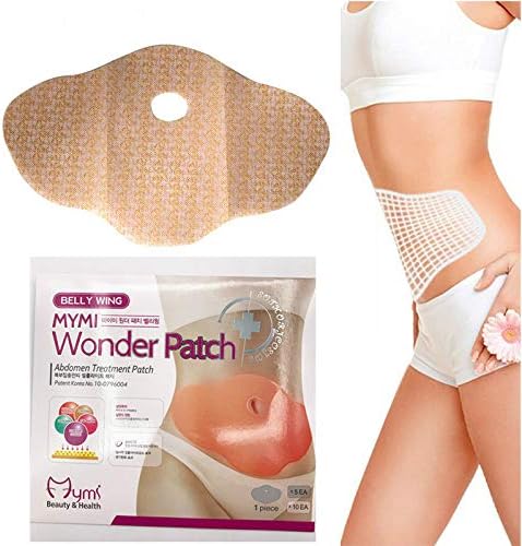 30 Days 10Pc Mymi Wonder Patch Quick Slimming Patch Belly Slim Patch Abdomen Fat Burning Navel Stick Slimer Face Lift Tool (Random Color)