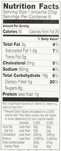 FIBER ONE, 90 CALORIE BROWNIE, CHOCOLATE CHIP COOKIE, 5.34-OUNCE (PACK OF 4)