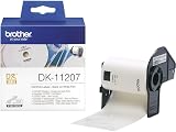 Brother DK-11207 Label Roll CD/DVD Labels Black on White 100 Labels 58 mm view 1