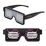 AX-BON LED Glasses,Rechargeable Toy Sunglasses can