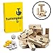 BAXBO - Tummple: an Original Wooden Building Block Game (80 Piece Set)