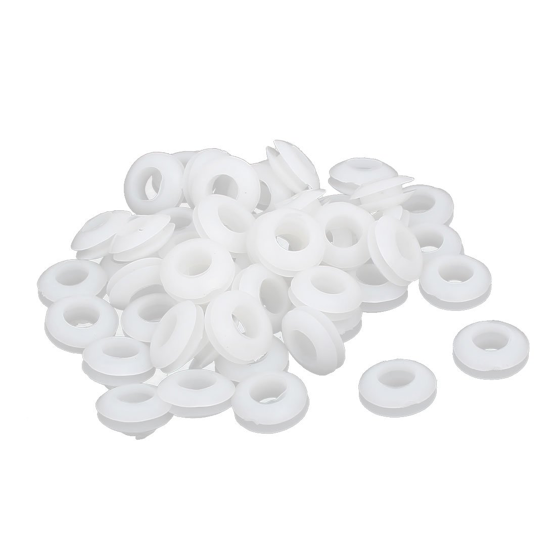 Sourcingmap Firewall Wiring Electrical Wire Gasket Rubber Grommets White 8mm Inner Dia 50pcs