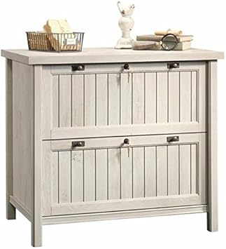 Amazon Com Pemberly Row 2 Drawer Wood Lateral Letter Legal File Cabinet In Chalked Chestnut Office Products