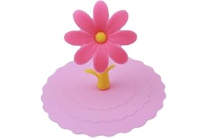 Silicone Cup Cover, Cute Flower Glass Cup Lid Anti Dust Coffee Mug Cover Cap Durability and professional