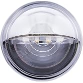 United Pacific 39995B 4 LED Rounded License Light, 1 &frac12;&rdquo; Diameter, Steel Housing, Easy Push-On Install, Bright White LED Light &ndash; 1 Unit